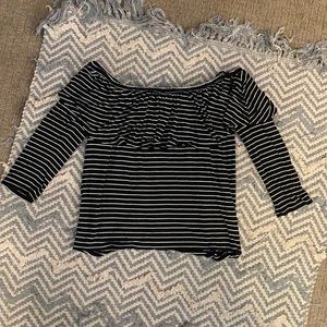 White and Black stripped long sleeve